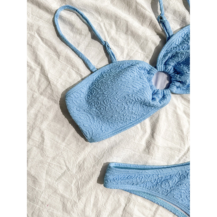 Women's bandeau bikini with textured fabric Mune Fashion