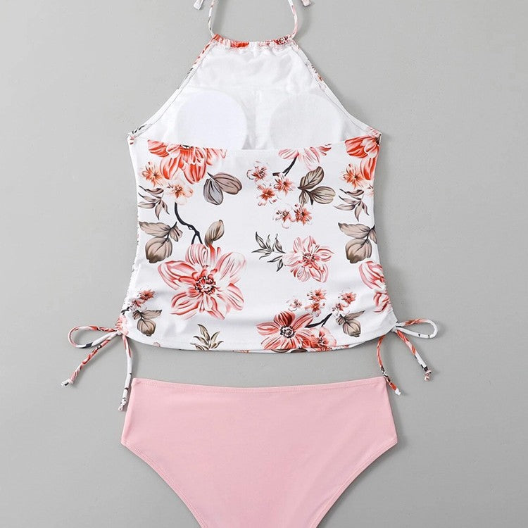 Women Stylish Tankini with Floral Design and Adjustable Straps Mune Fashion