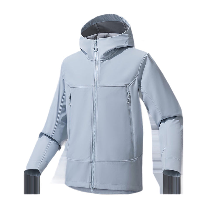Men's Softshell Hoodie with Stretch, wind and water-repellent membrane and two-way zipper Mune Fashion