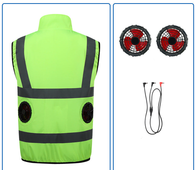 Unisex nan twelve-volt replacement fan double set with Y connection cable for cooling jacket Mune Fashion