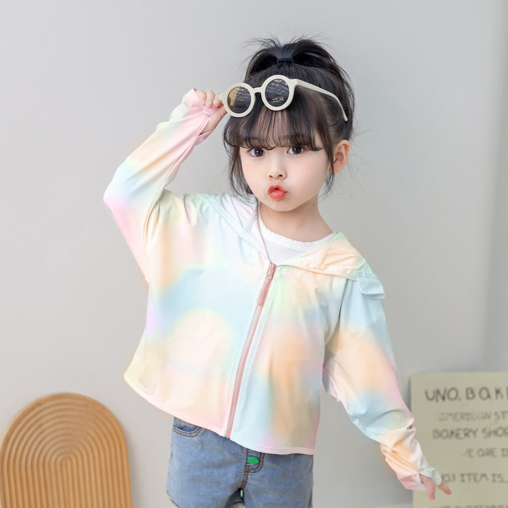 Girls functional UV protection jacket with hood Mune Fashion