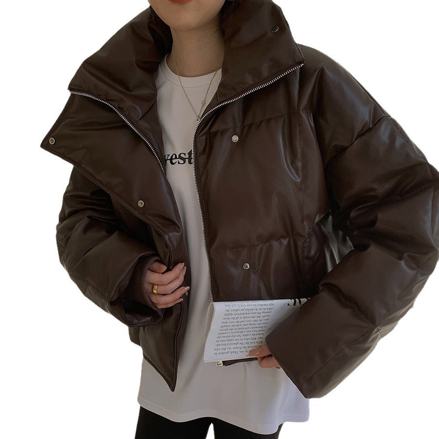 Women Stylish Cropped Down Jacket Mune Fashion
