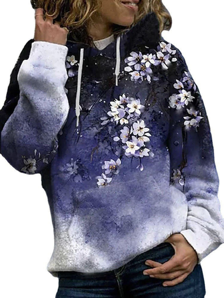 Women's Halloween Hoodie with Pumpkin and Cat Print, Sequin Decoration and Oversize Cut Mune Fashion