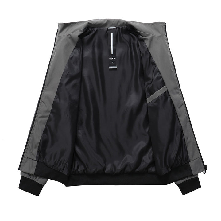 Men's urban minimalist softshell hooded jacket with concealed zipper front Mune Fashion