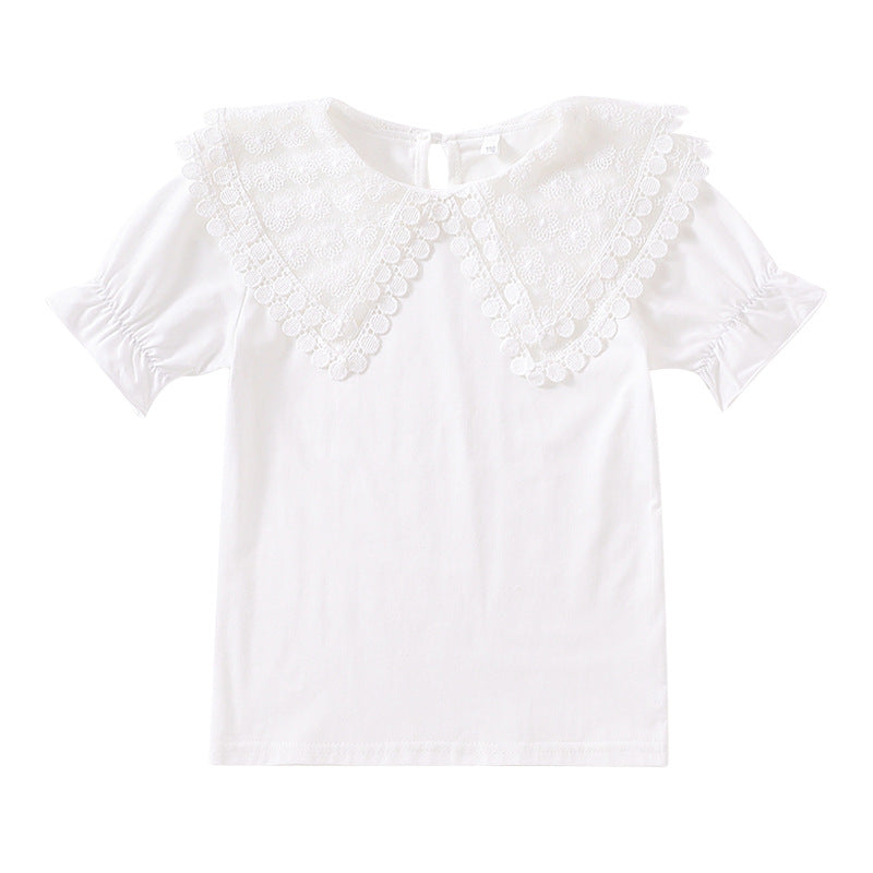 Women's blouse with voluminous collar and casual puff sleeves Mune Fashion