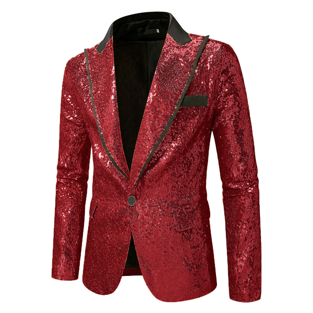 Men's Glittering Tuxedo Blazer Made Of High-Quality Satin Mune
