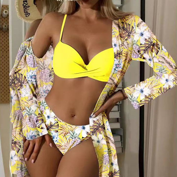 Women's Beach Kimono with Floral Design Mune Fashion