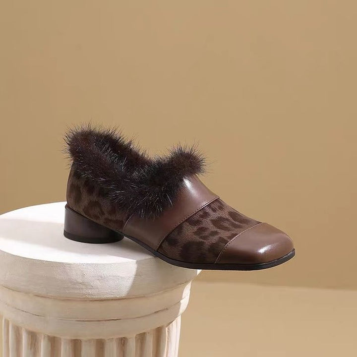 Women's Stylish Slippers with Fur Trim Mune Fashion