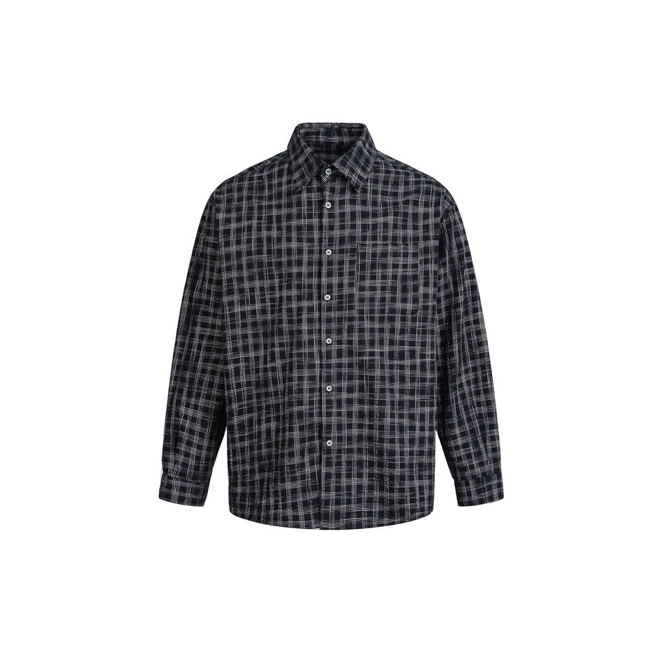 Women's Oversized Shirt made of Linen-Cotton Mix with fine checked pattern Mune Fashion