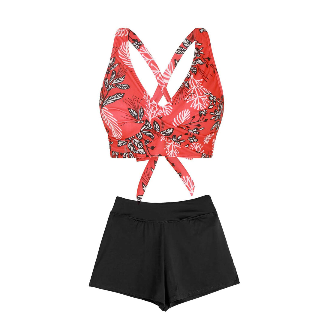 Women's Two-Piece Swimsuit with Floral Design Mune Fashion