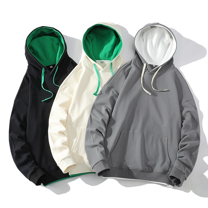 Unisex Oversized Hoodie with Contrast Lining, Kangaroo Pocket & Drop Sleeves Mune Fashion