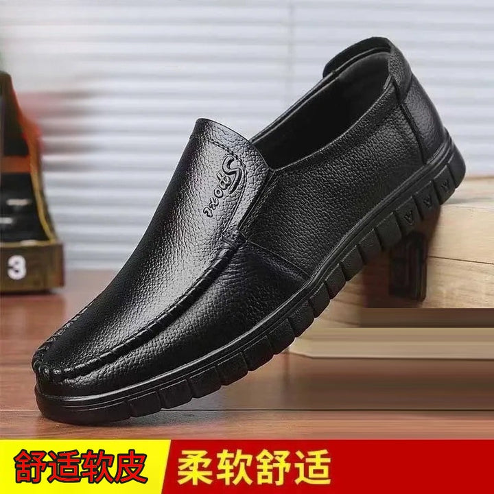 Men's Comfortable Leather Slippers Mune Fashion