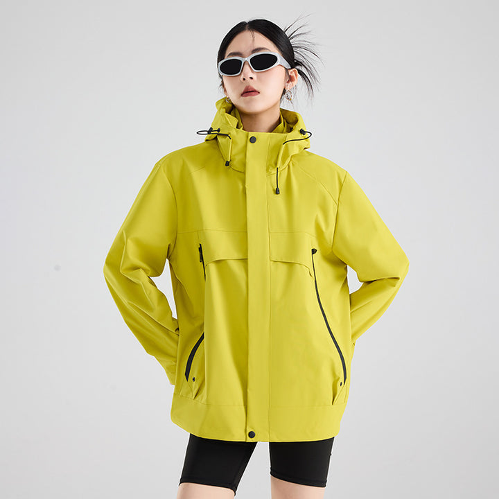 Women's technical waterproof oversized parka with hood and concealed zip pockets Mune Fashion