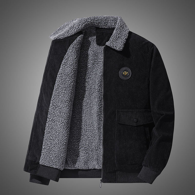 Men's Casual Quilted Jacket with Teddy Lining Mune Fashion 1787797413