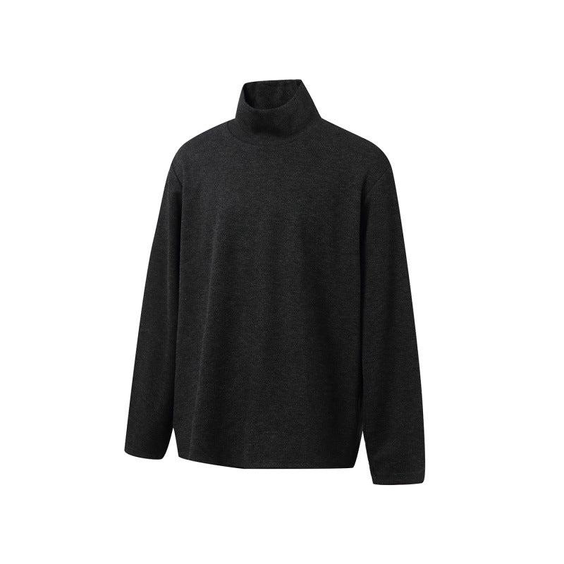 Unisex Boxy Fine Knit Pullover with Short Polo Collar and Straight Hem Mune Fashion