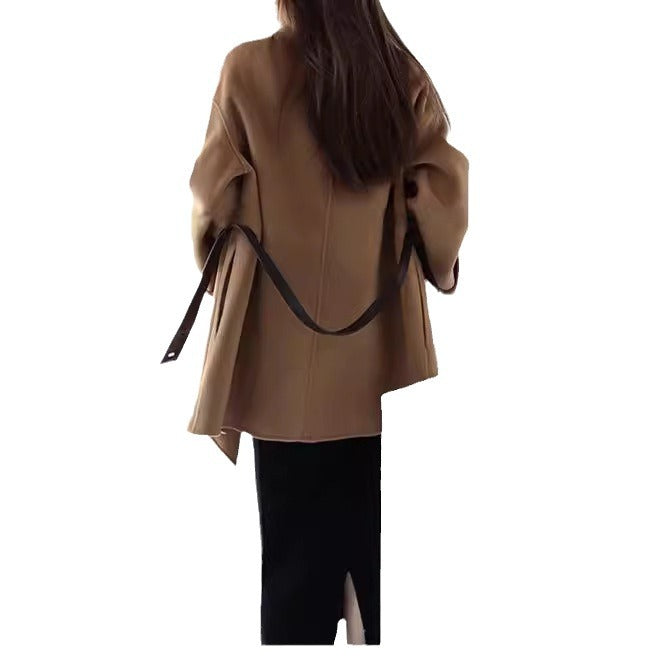 Women's fashionable and elegant coat with belt Mune Fashion