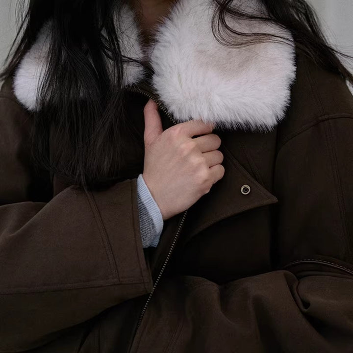 Women’s Stylish and Comfortable Transition Jacket with Teddy Collar Mune Fashion