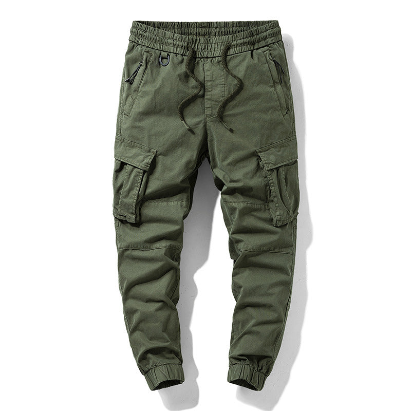 Men's utility jogger pants with sculpted knee panels, reinforced cargo pockets, and elastic comfort waistband Drune