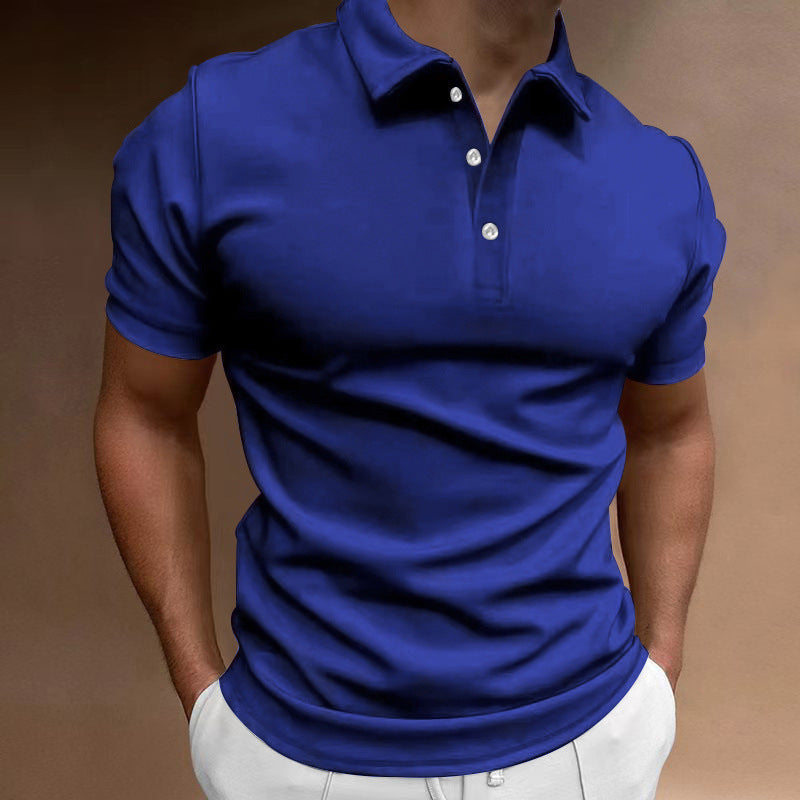 Men's slim fit stretch polo shirt with kent collar and elastic hem Mune Fashion