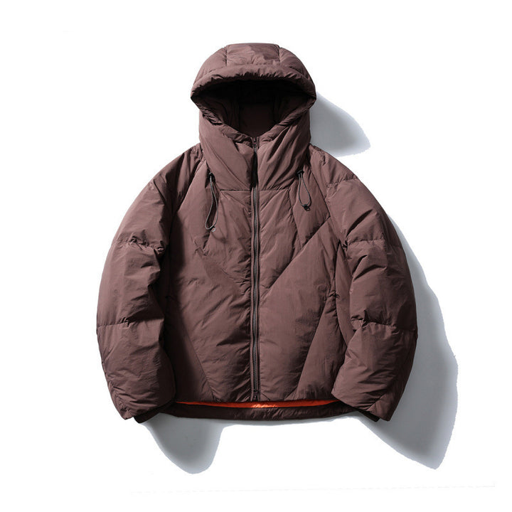 Unisex Lightweight Quilted Puffer Jacket with High Hood and Thermal Insulation Mune Fashion