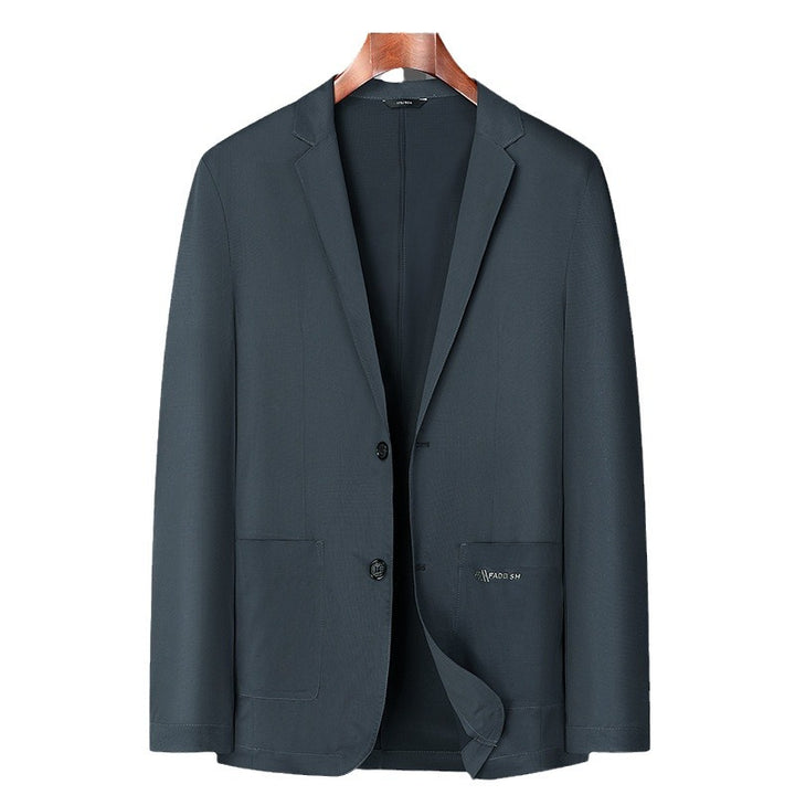 Men's unstructured lightweight blazer with patch pockets and minimal lining Mune Fashion