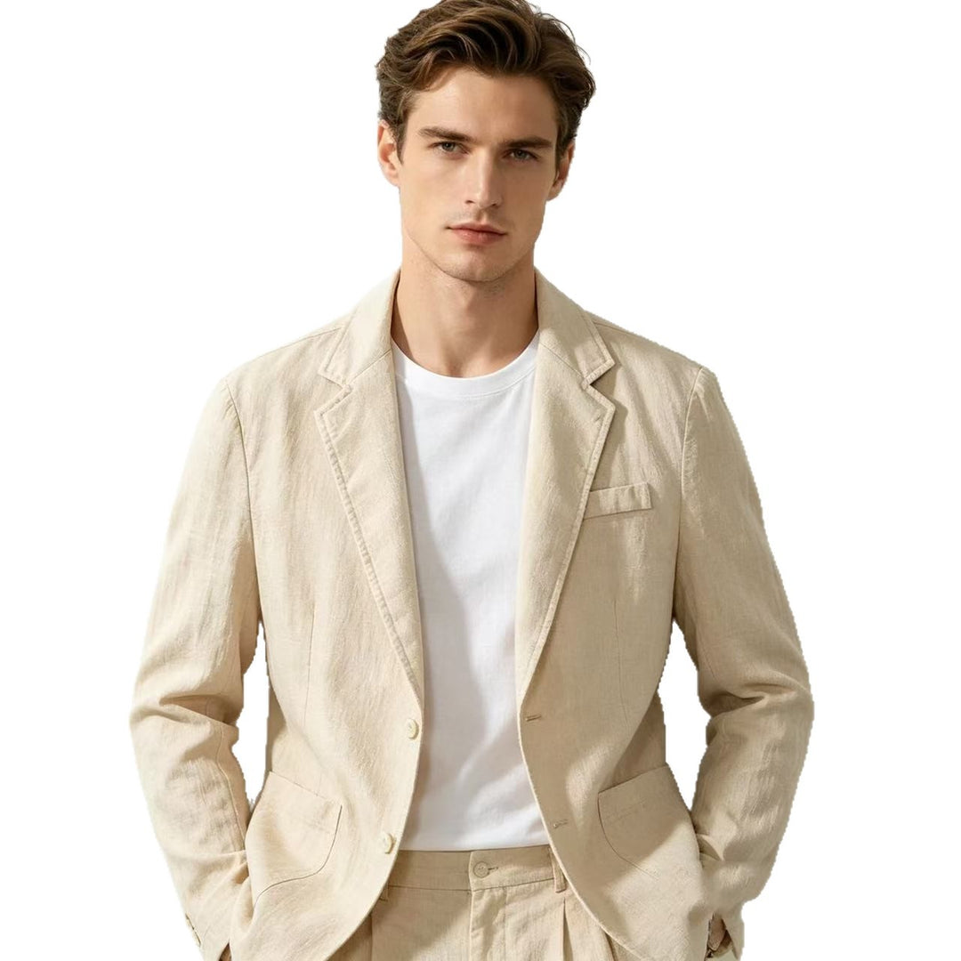 Men's light linen blazer with modern slim-fit cut Mune Fashion