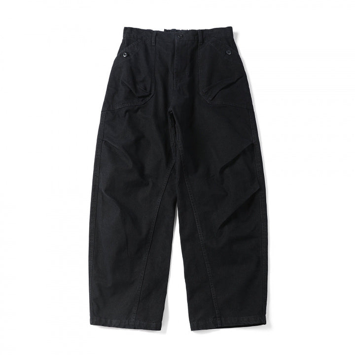 Unisex Loose Utility Pants with High Waist, Wide Leg and External Work Pockets Mune Fashion