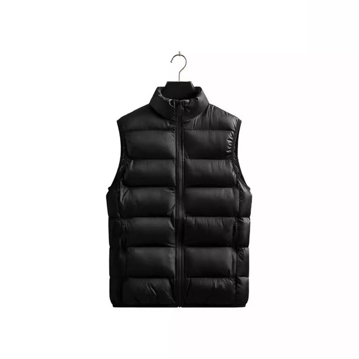 Men's compact insulation vest with horizontal quilting, windproof outer shell and zippered pockets Mune Fashion