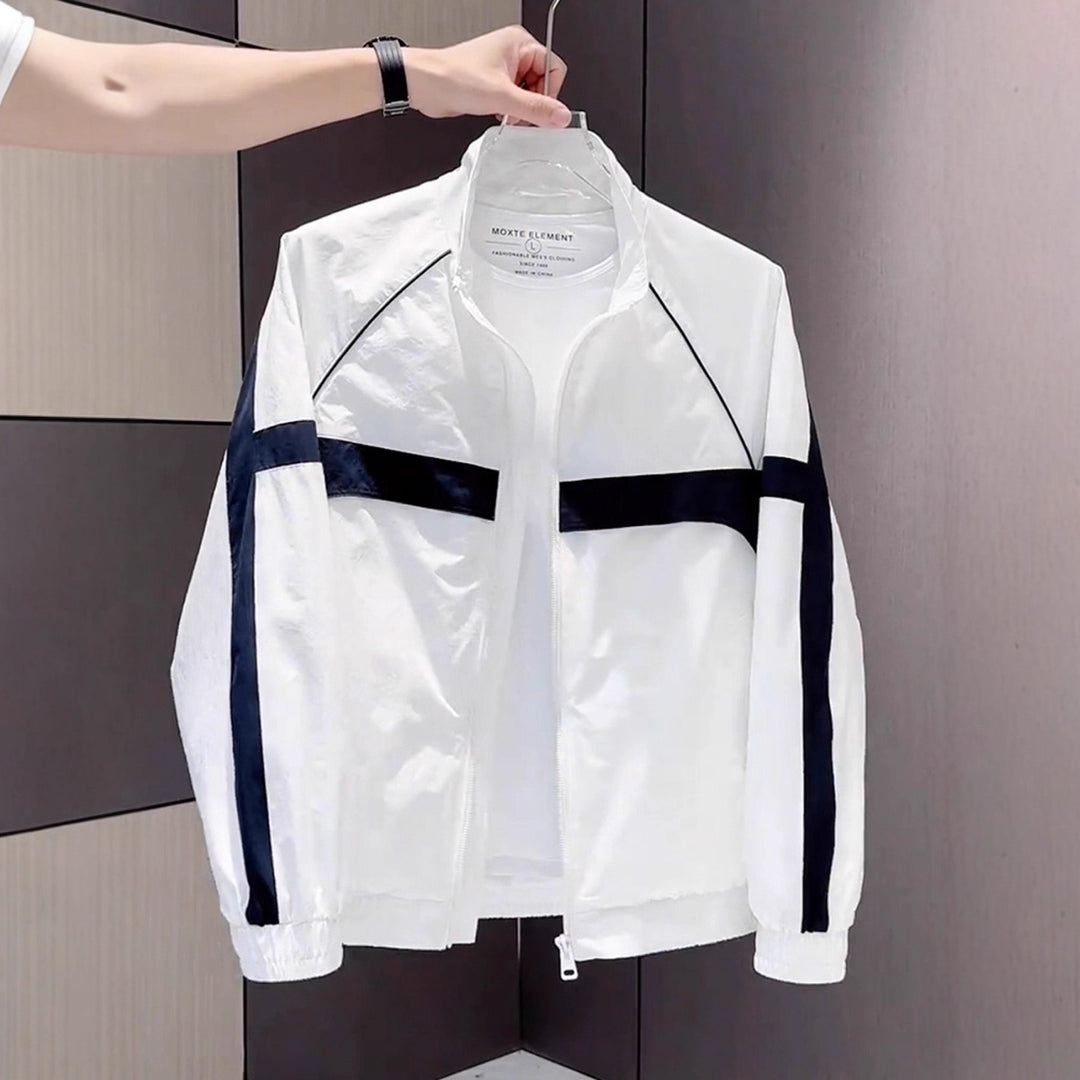 Men's Modern Sports Jacket with High Collar Mune Fashion