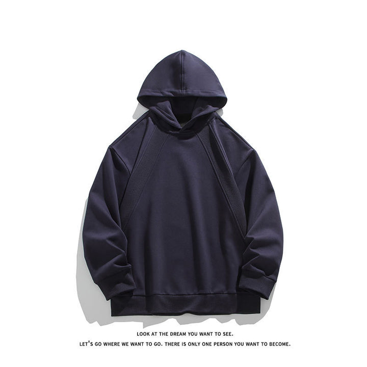 Men's Oversize Hoodie with Raglan Seams and Minimalist Streetwear Design Mune Fashion