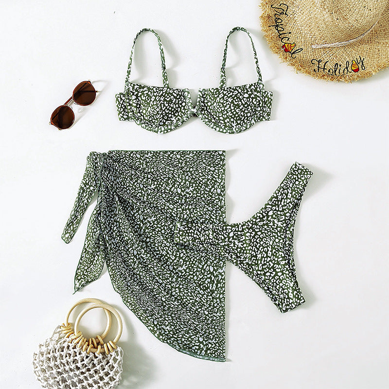 Women's Push-Up Bikini with Elegant Leopard Print Mune Fashion