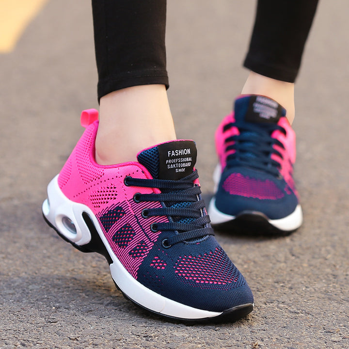 Women's breathable knit sneakers with air chamber midsole and padded entry Mune Fashion