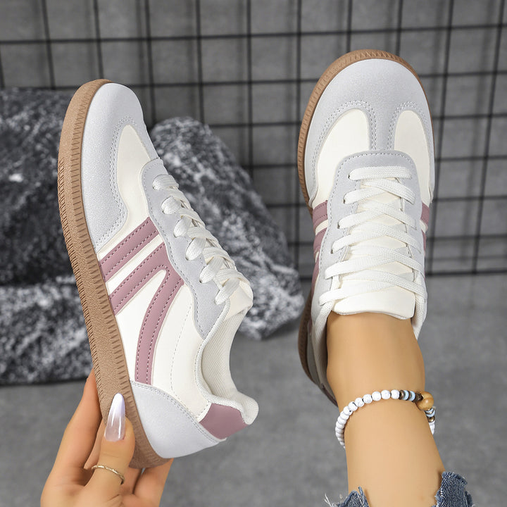 Damen Retro-Sneaker mit Gumsohle und gepolsterter Innensohle Mune Fashion