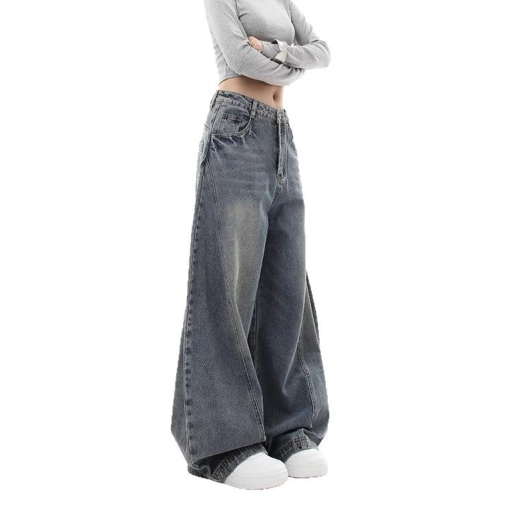 Women's Wide-Cut Mom Jeans Mune Fashion