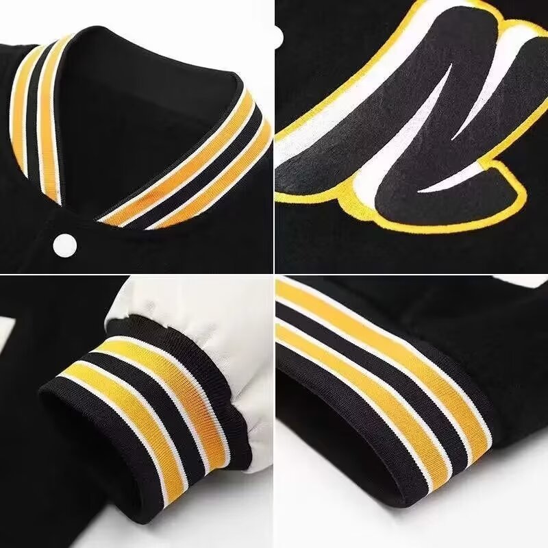 Men's Varsity Jacket with Classic Details Mune