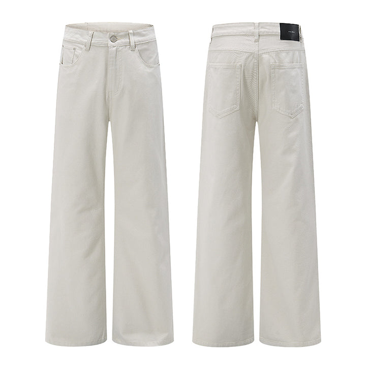 Men's Loose-Fitting Cotton Twill Baggy Pants with Drop Crotch and Clean Five-Pocket Cut Mune Fashion