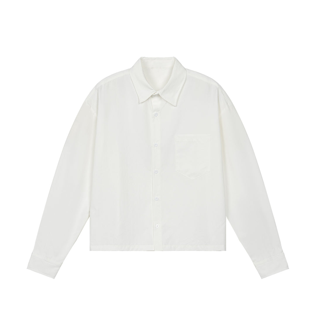 Men's Oversize Shirt with Chest Pocket and Boxy Cut Mune Fashion