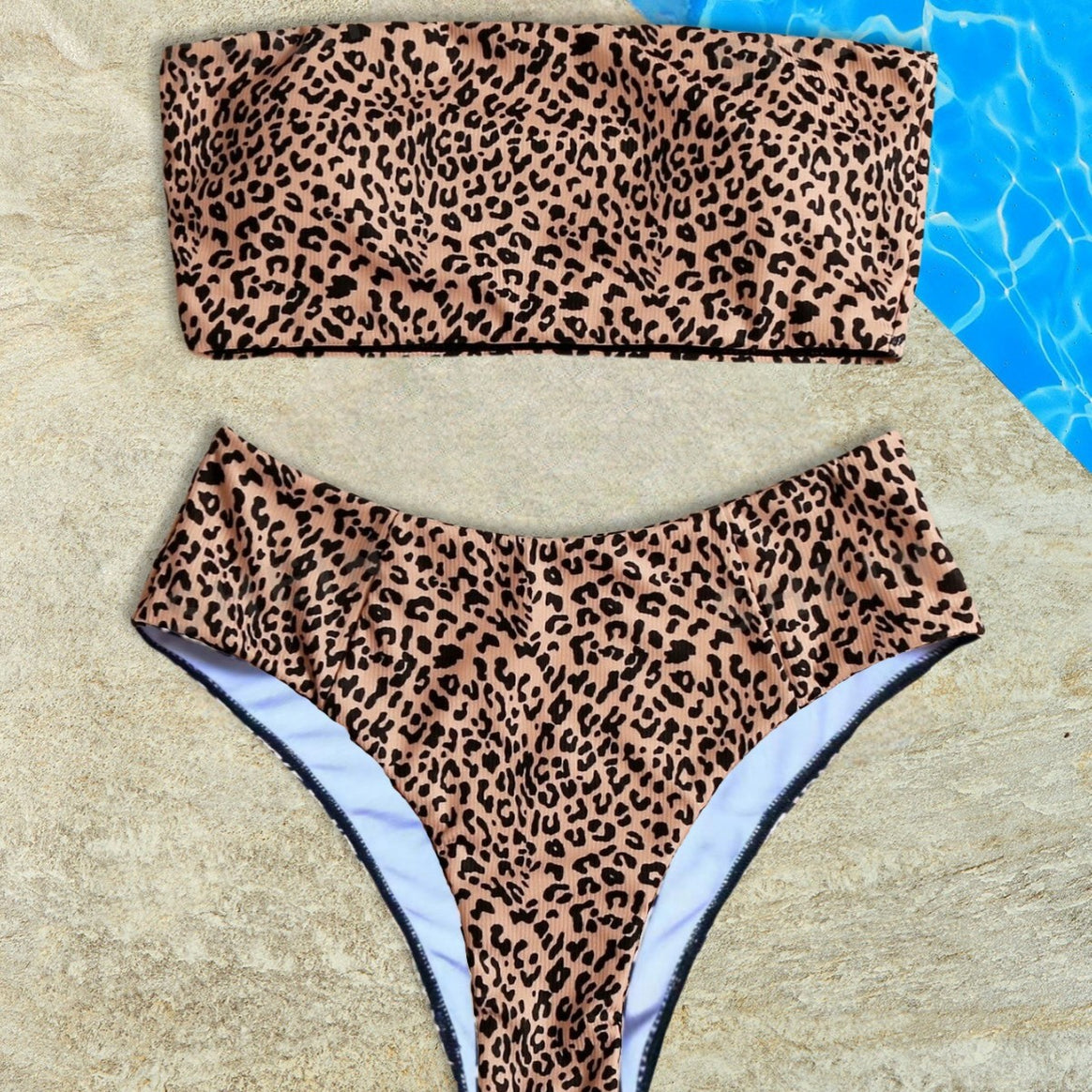 Women's bandeau bikini with high leg cut Mune Fashion