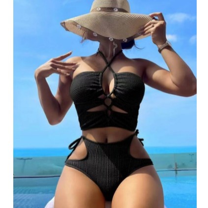 Women's bikini set with sophisticated cut-out and high waist design Mune Fashion