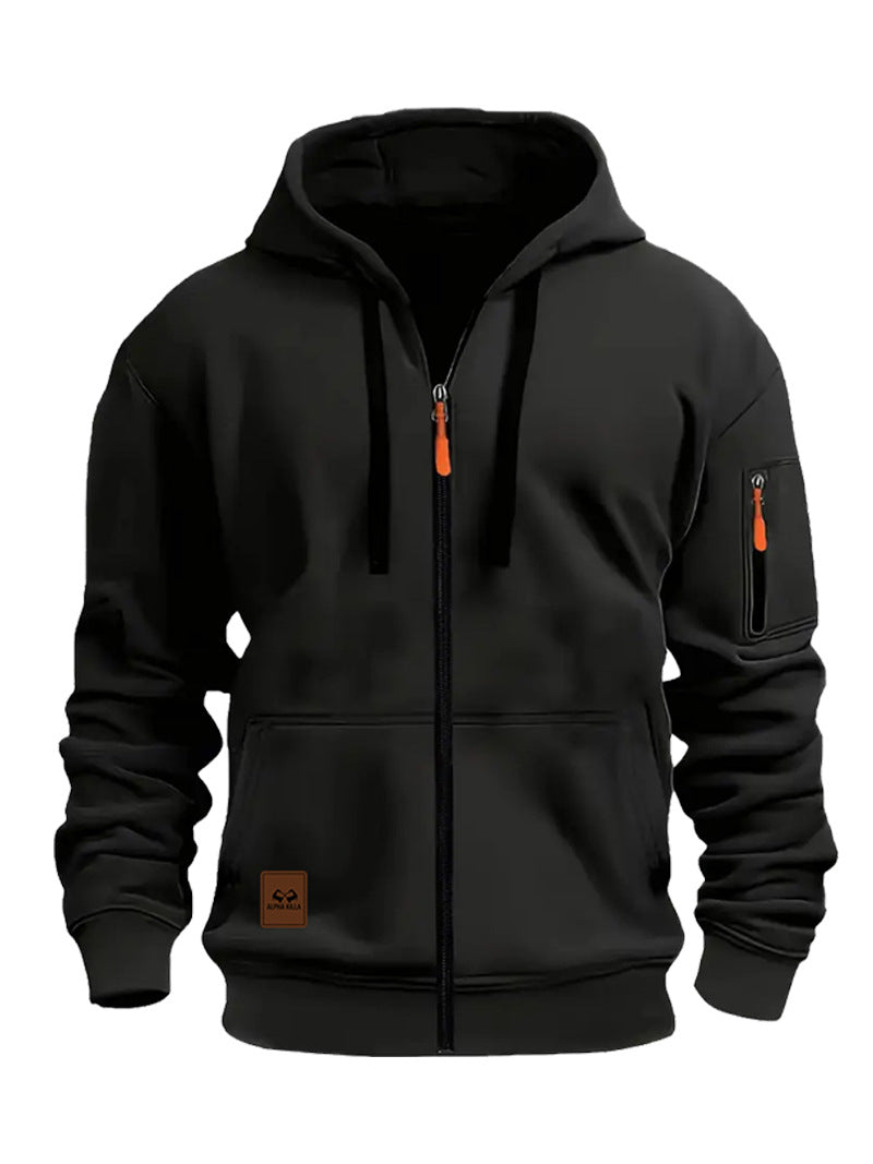 Men's Sports Fleece Jacket with Hood Mune Fashion