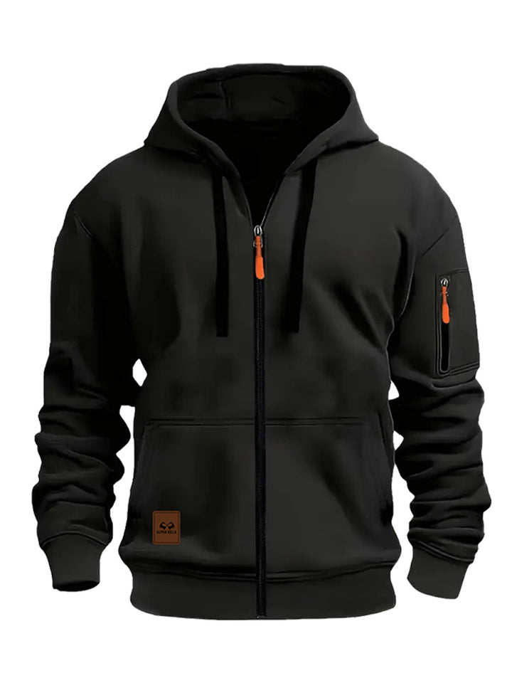 Men's Sports Fleece Jacket with Hood Mune Fashion