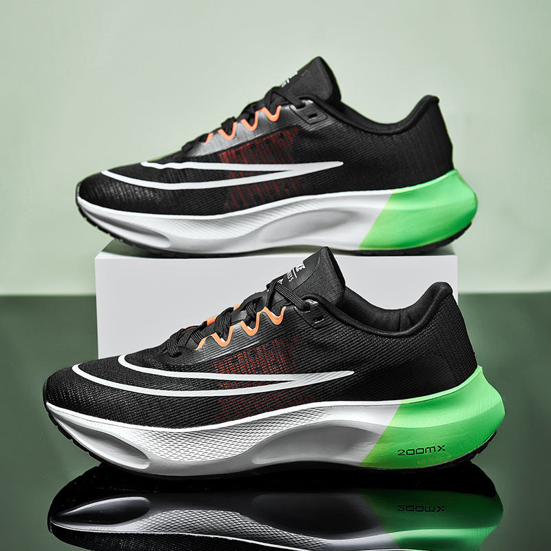 Unisex energy-efficient marathon running shoes with reactive foam midsole and stable heel cap Mune Fashion
