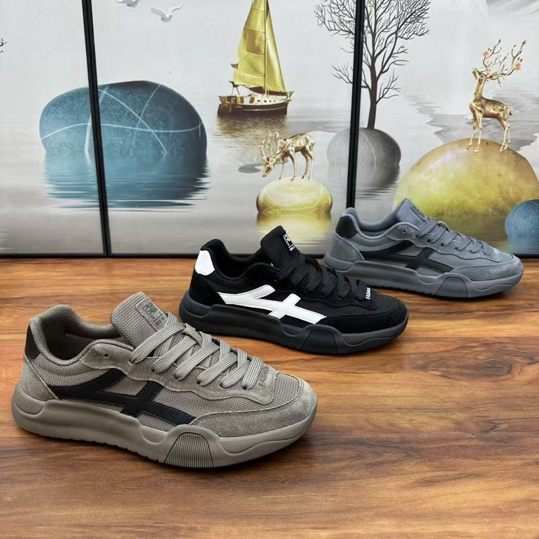 Men's Urban Casual Sneaker made of suede and mesh mix with ergonomic cushioning sole Mune Fashion