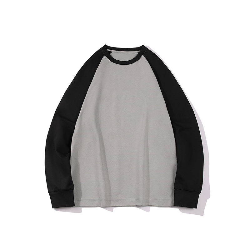 Men's Oversize Raglan Sweatshirt with Color Blocking and Ribbed Cuffs Mune Fashion