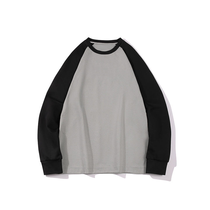 Men's Oversize Raglan Sweatshirt with Color Blocking and Ribbed Cuffs Mune Fashion