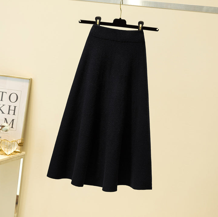 Ladies Elegant, Flowing Midi Skirt Mune Fashion