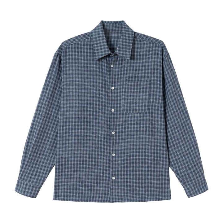 Men's Oversized Flannel Shirt in Relaxed Fit with Chest Pocket Mune Fashion