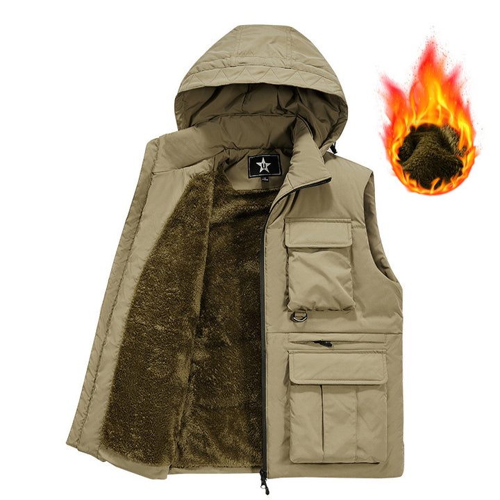 Men's Functional Outdoor Vest with Hood Mune Fashion