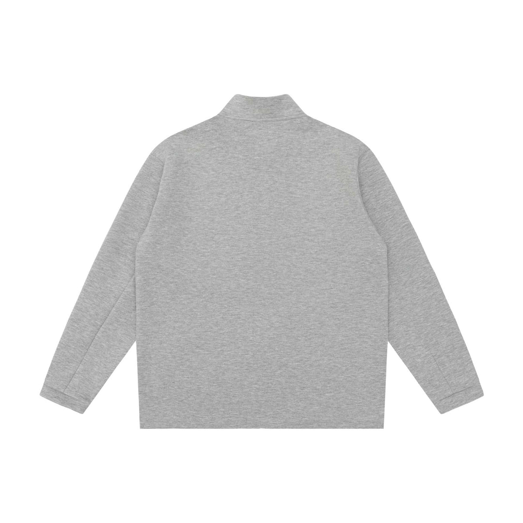 Unisex Minimalistic Short Jacket with Stand-Up Collar and Functional Zipper Pockets Mune Fashion