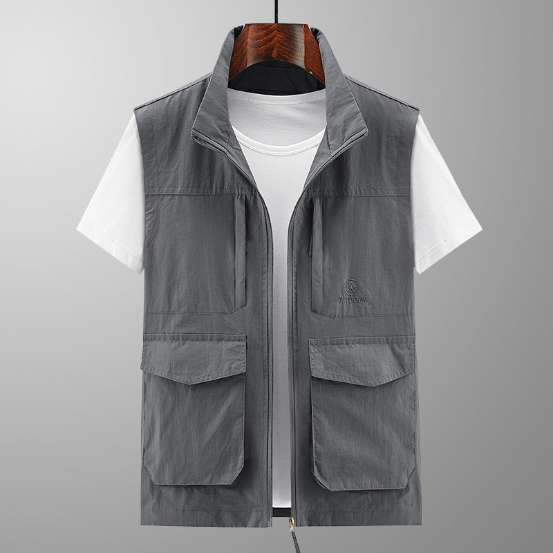 Men's Multifunctional Outdoor Vest with Practical Pockets Mune Fashion